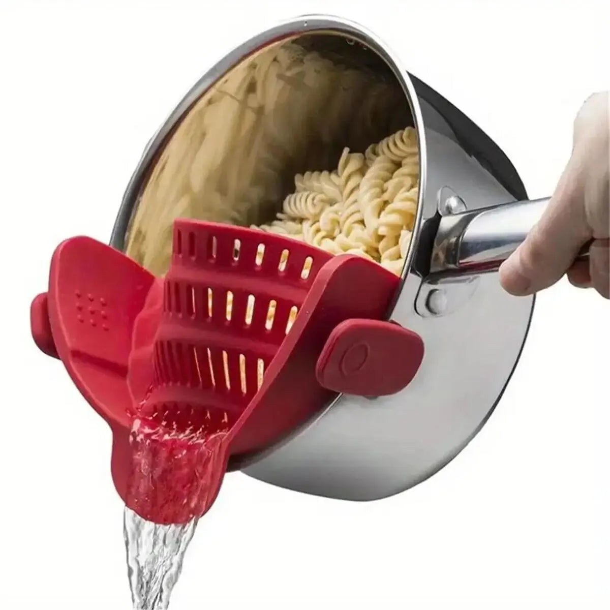Adjustable Clip-On Silicone Strainer