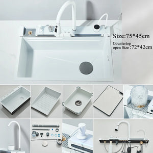304 Stainless Steel Waterfall Sink Set