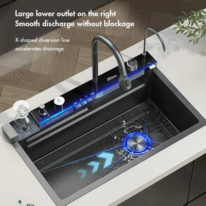 304 Stainless Steel Waterfall Sink Set