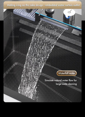 304 Stainless Steel Waterfall Sink Set