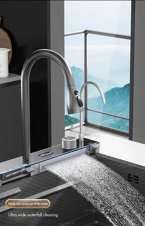 304 Stainless Steel Waterfall Sink Set