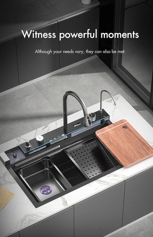 304 Stainless Steel Waterfall Sink Set