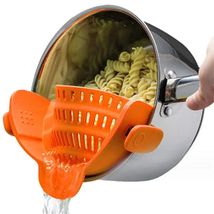 Adjustable Clip-On Silicone Strainer