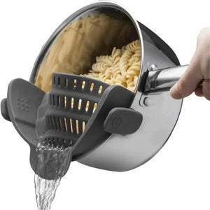 Adjustable Clip-On Silicone Strainer