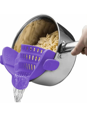 Adjustable Clip-On Silicone Strainer