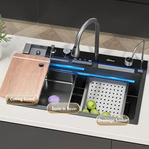 304 Stainless Steel Waterfall Sink Set
