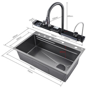 304 Stainless Steel Waterfall Sink Set