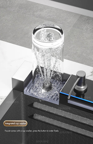 304 Stainless Steel Waterfall Sink Set