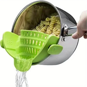 Adjustable Clip-On Silicone Strainer