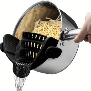 Adjustable Clip-On Silicone Strainer
